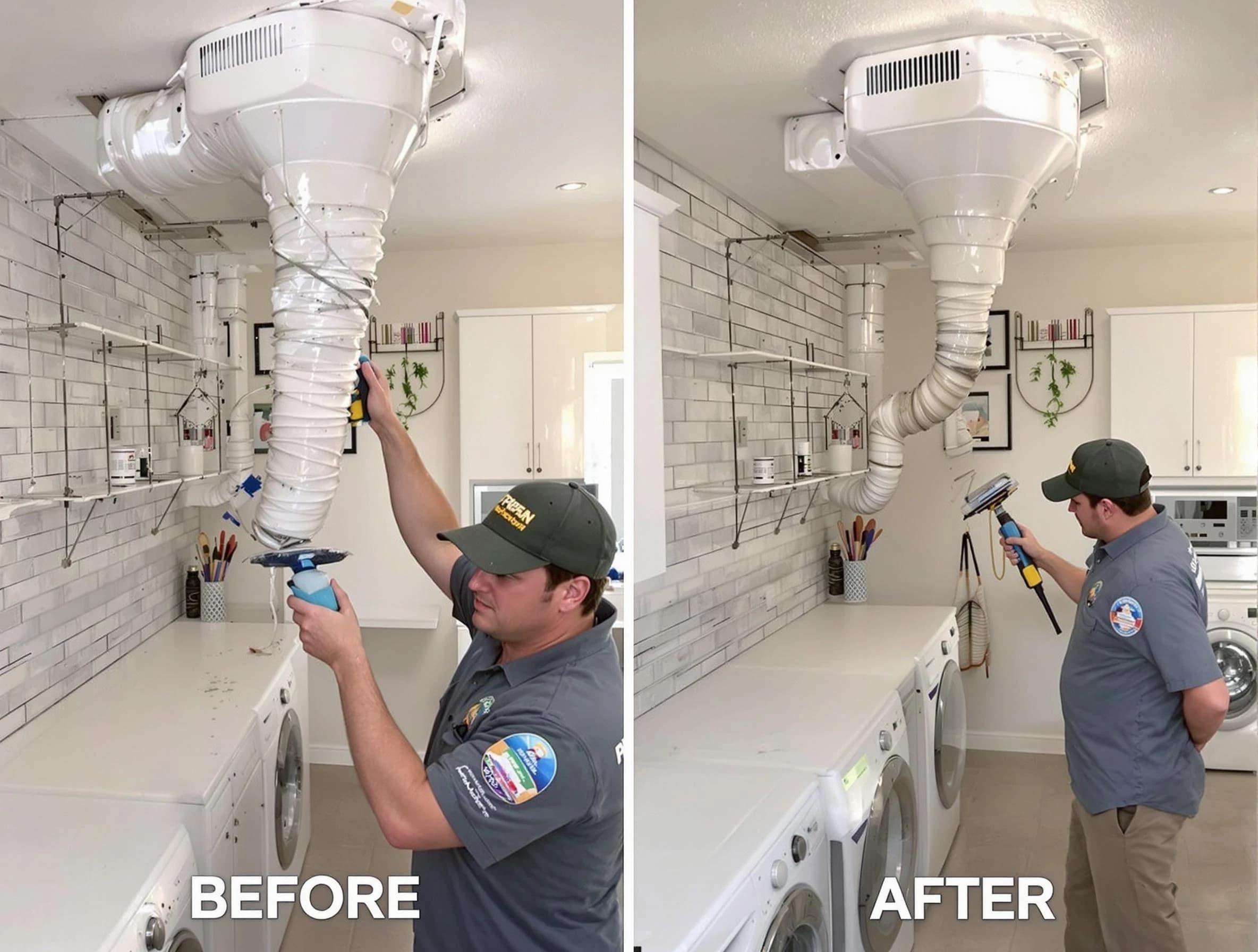 Professional dryer exhaust vent cleaning by Covington Dryer Vent Cleaning in Covington