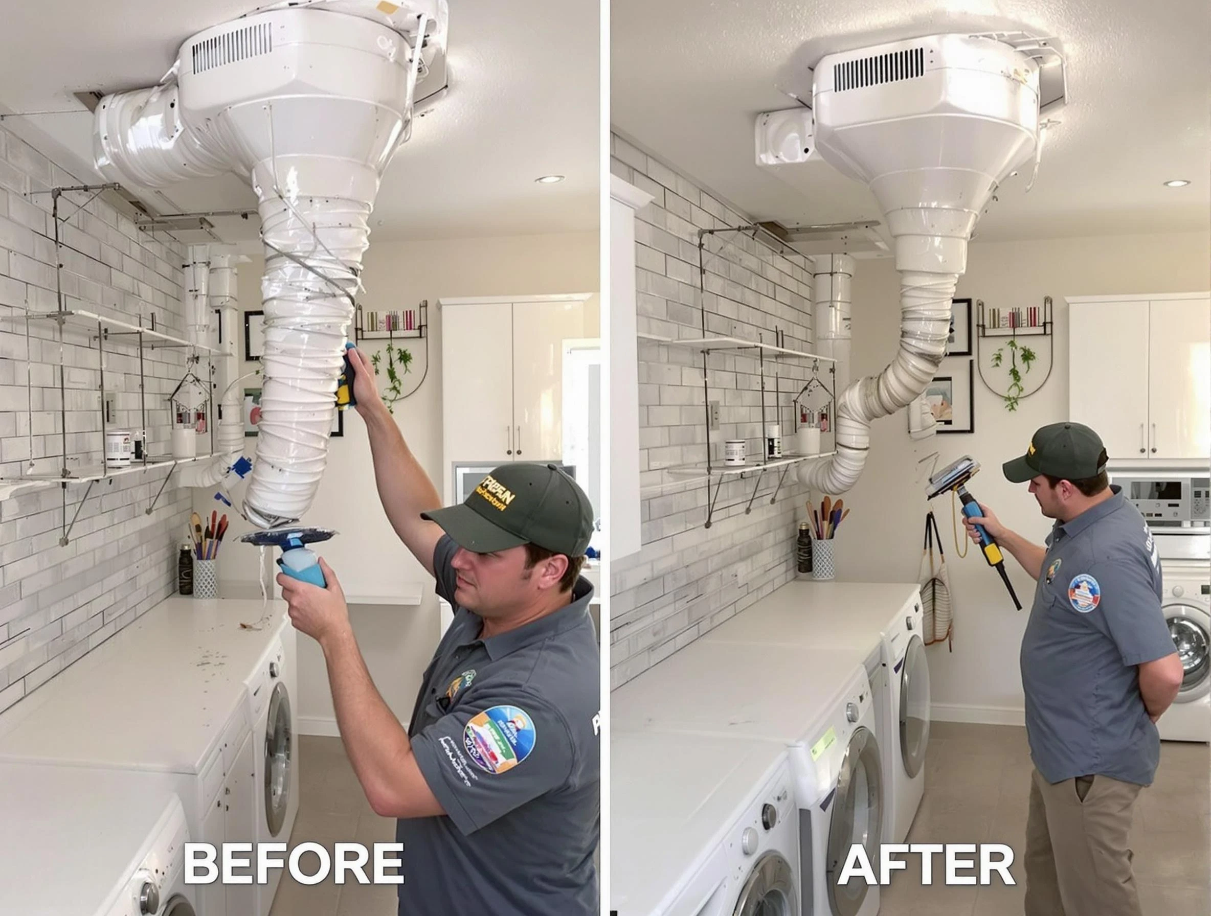 Professional dryer exhaust vent cleaning by Covington Dryer Vent Cleaning in Covington