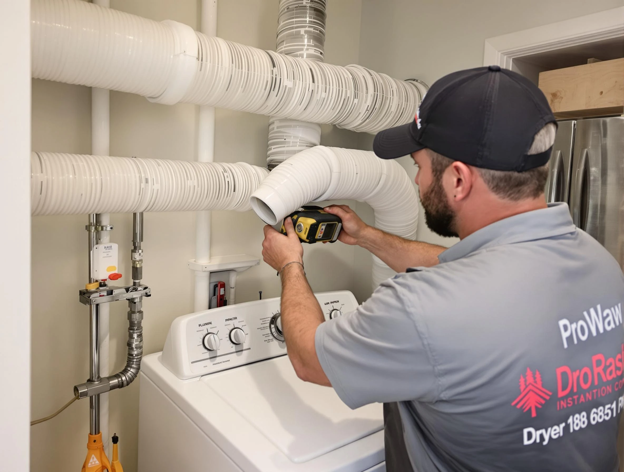 Professional dryer vent hose installation by Covington Dryer Vent Cleaning in Covington